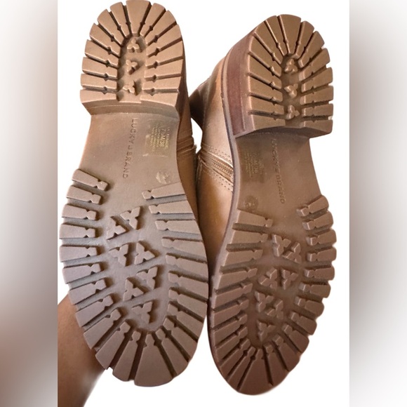 NEW Lucky Brand Women's Kenadie Ankle Riding Boot Brown Leather Size 7.5 - Picture 9 of 12